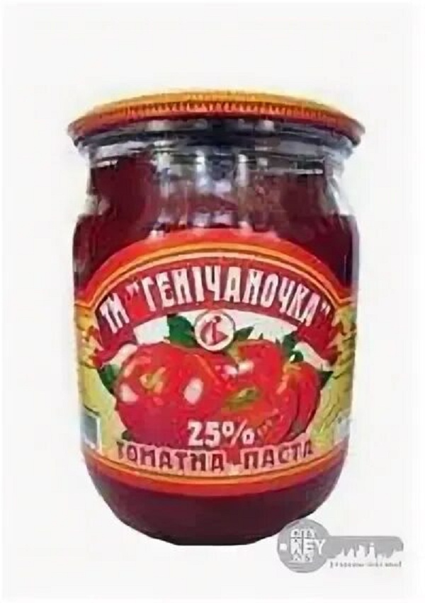 картинка Геничаночка 25% томатная паста 480гр от нашего магазина