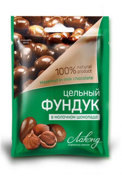 картинка Лак Фундук в молоч шоколаде 45г. лаконд от нашего магазина