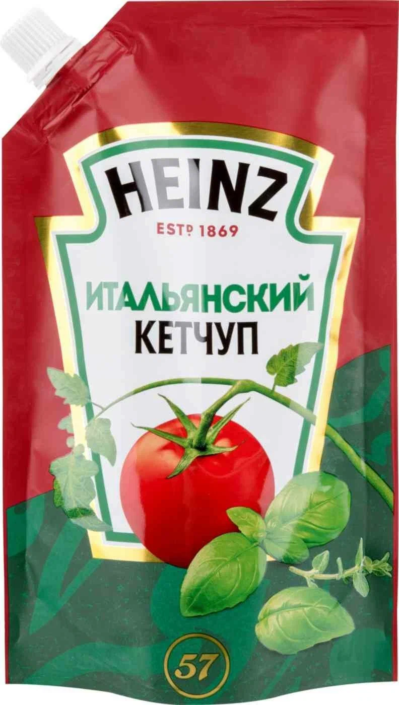 картинка Хайнц Кетчуп ИТАЛЬЯНСКИЙ 320гр дой пак от нашего магазина
