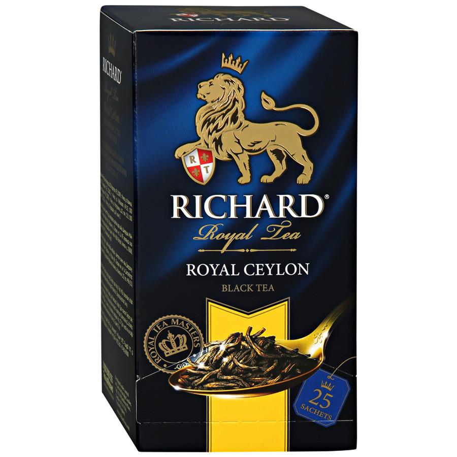 картинка Ричард ПАКЕТ Royal Ceylon Черный 25пак от нашего магазина