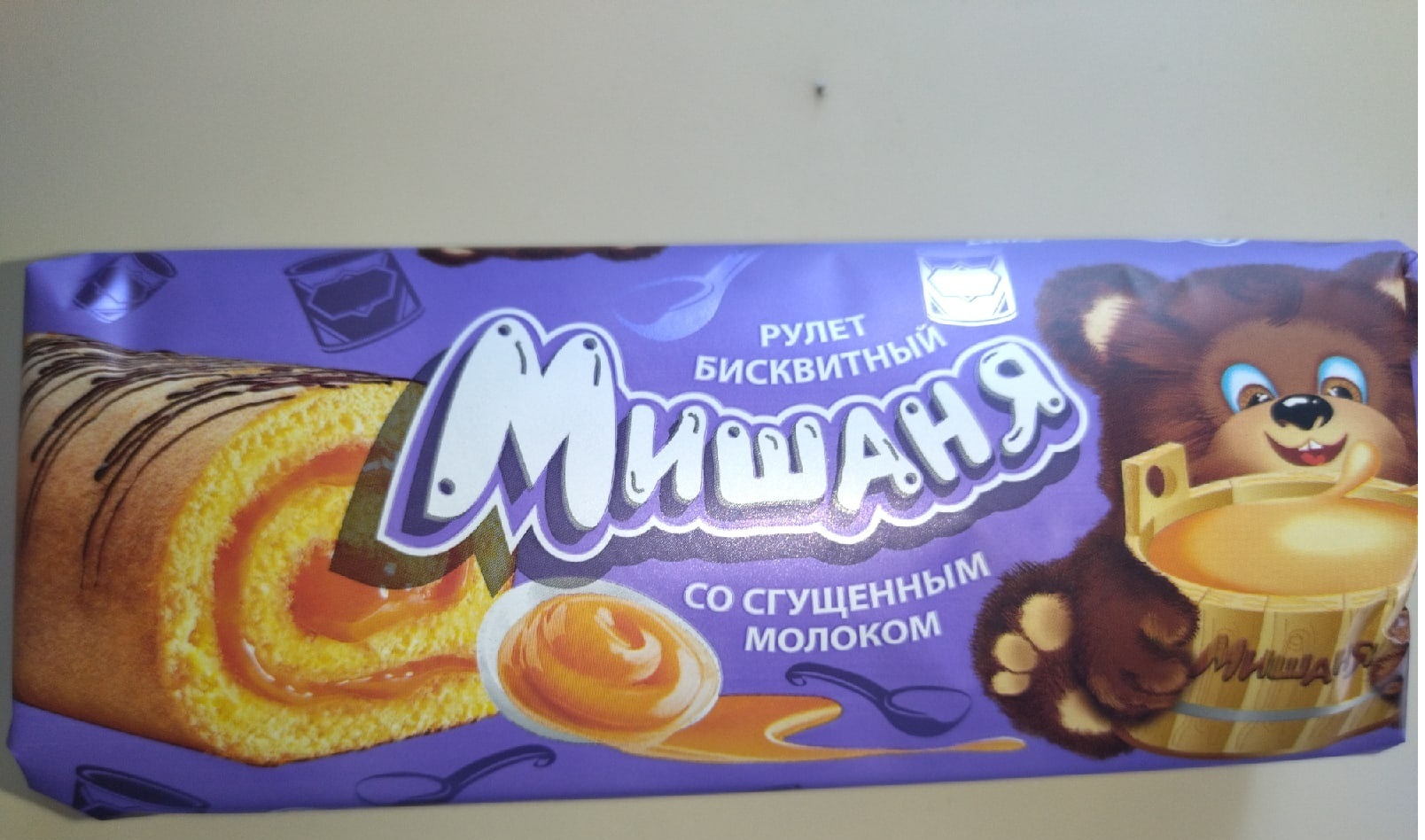 картинка Мишаня рулет СГУЩЕНКА 160г от нашего магазина