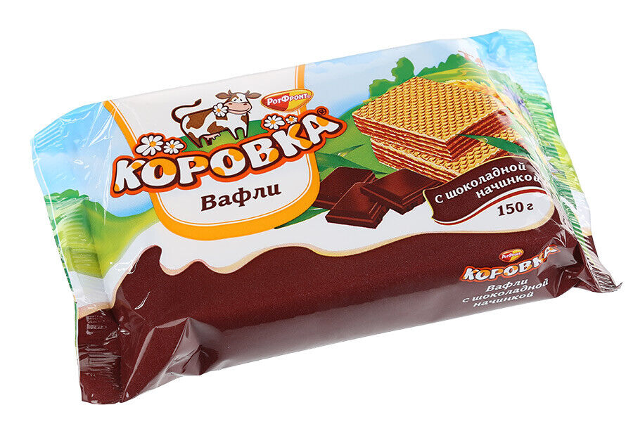 картинка Коровка Вафли ШОКОЛАДНАЯ НАЧИНКА 150гр от нашего магазина