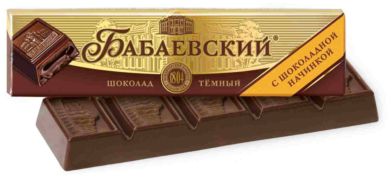 картинка Бабаевский Батончик ШОКОЛАДНАЯ начинка 50гр ШТУЧНЫЙ от нашего магазина