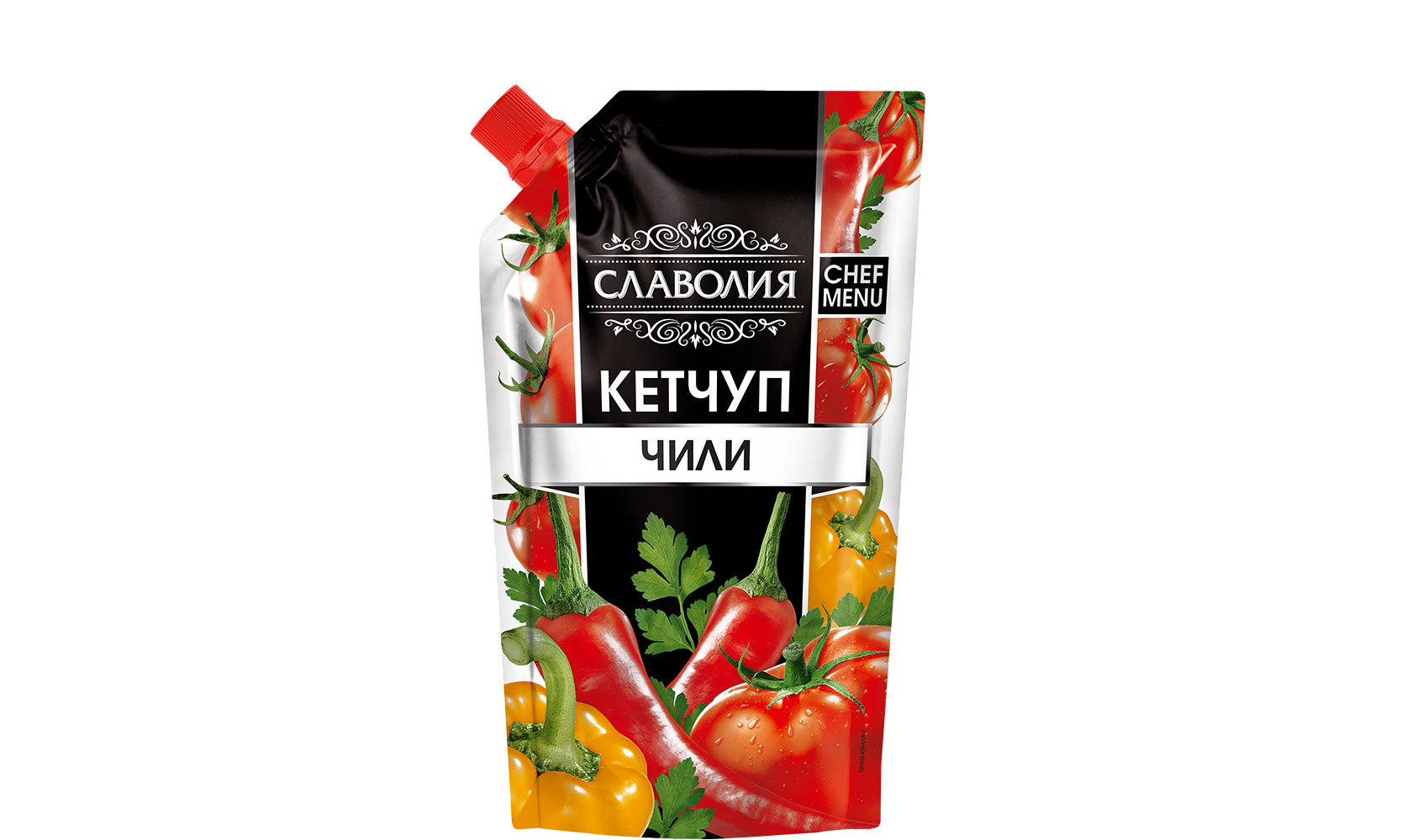 картинка СЛАВ кетчуп ЧИЛИ 250гр ДОЙ-ПАК от нашего магазина