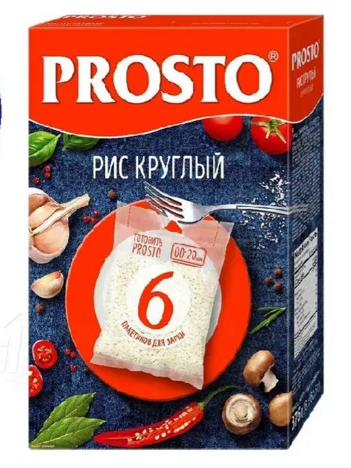картинка Просто Рис КРУГЛЫЙ 6 пакетов 375гр от нашего магазина