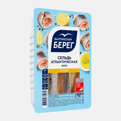 картинка Бал берег Филе сельди Целое в масле 250гр от нашего магазина