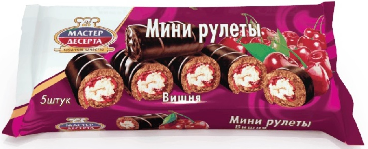 картинка Мас Дес Мини рулеты ВИШНЯ 175гр от нашего магазина