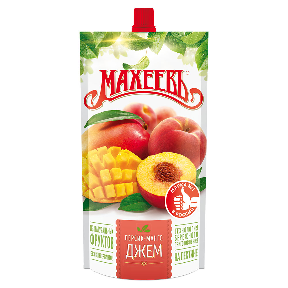 картинка Махеев Дой пак ПЕРСИК МАНГО джем 300г. от нашего магазина