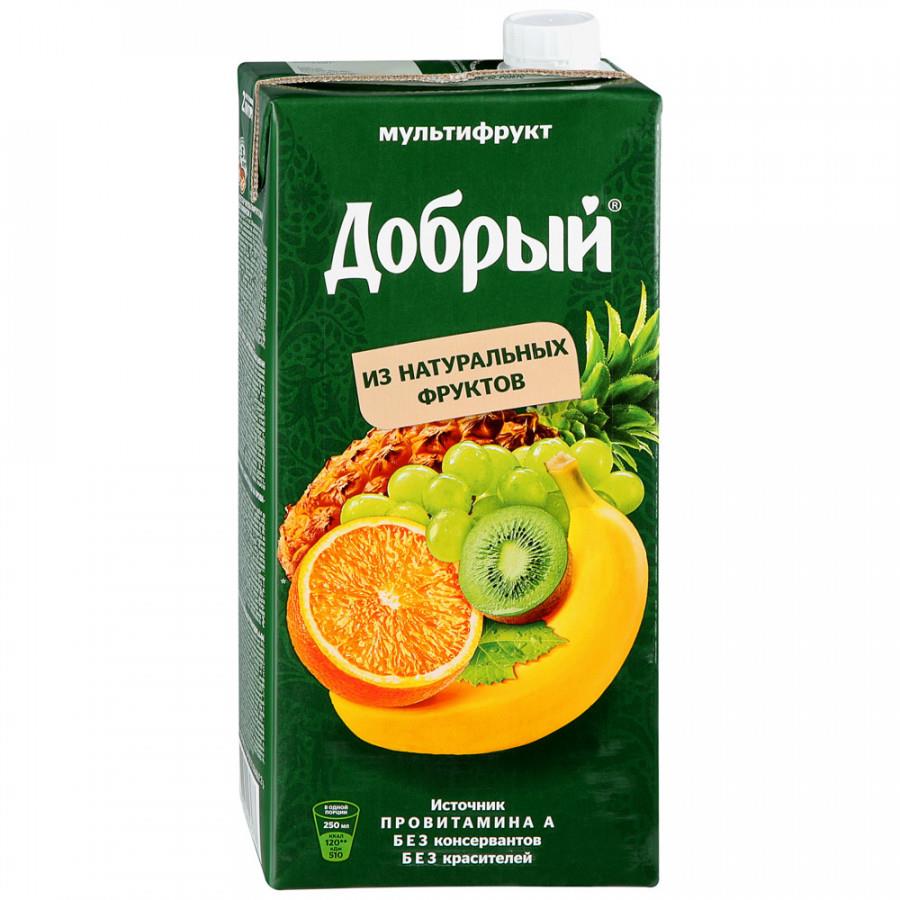 картинка Добрый Мультифрукт 2л ТЕТРАПАК КАРТОН большой Нектар от нашего магазина