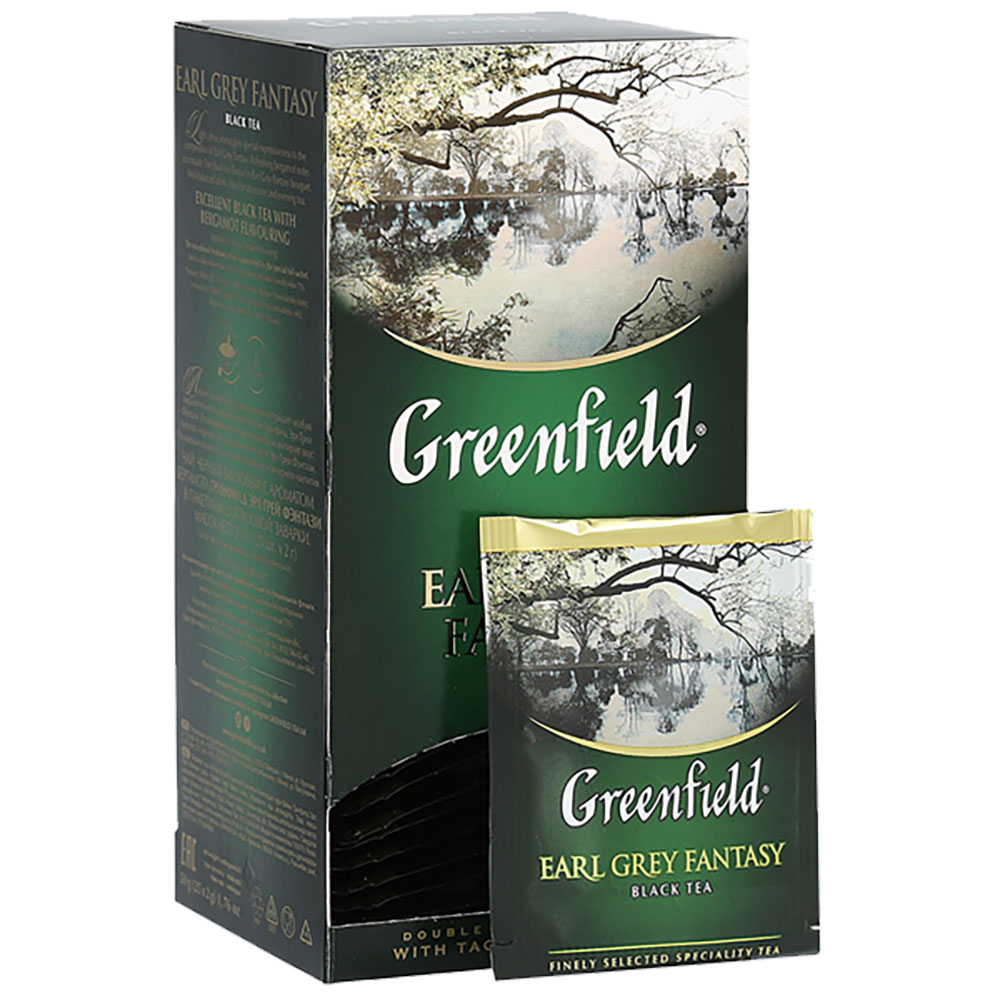 картинка Гринфилд ПАКЕТ Earl Grey Черный Бергамот 25шт от нашего магазина
