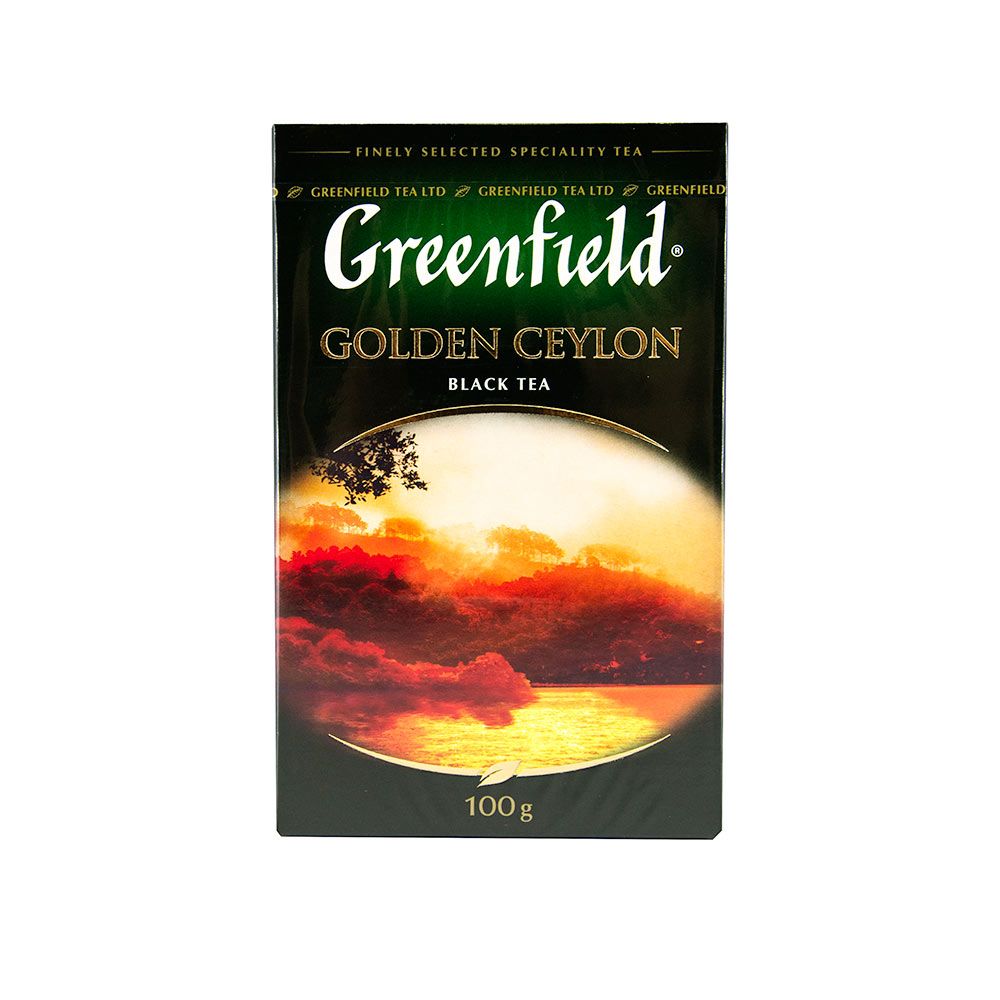 картинка Гринфилд ЛИСТ Golden Ceylon Черный 100гр от нашего магазина