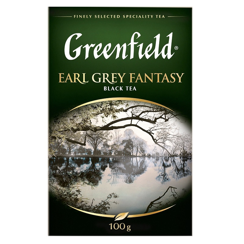 картинка Гринфилд ЛИСТ Earl Grey Fantasty Черный 100 г от нашего магазина