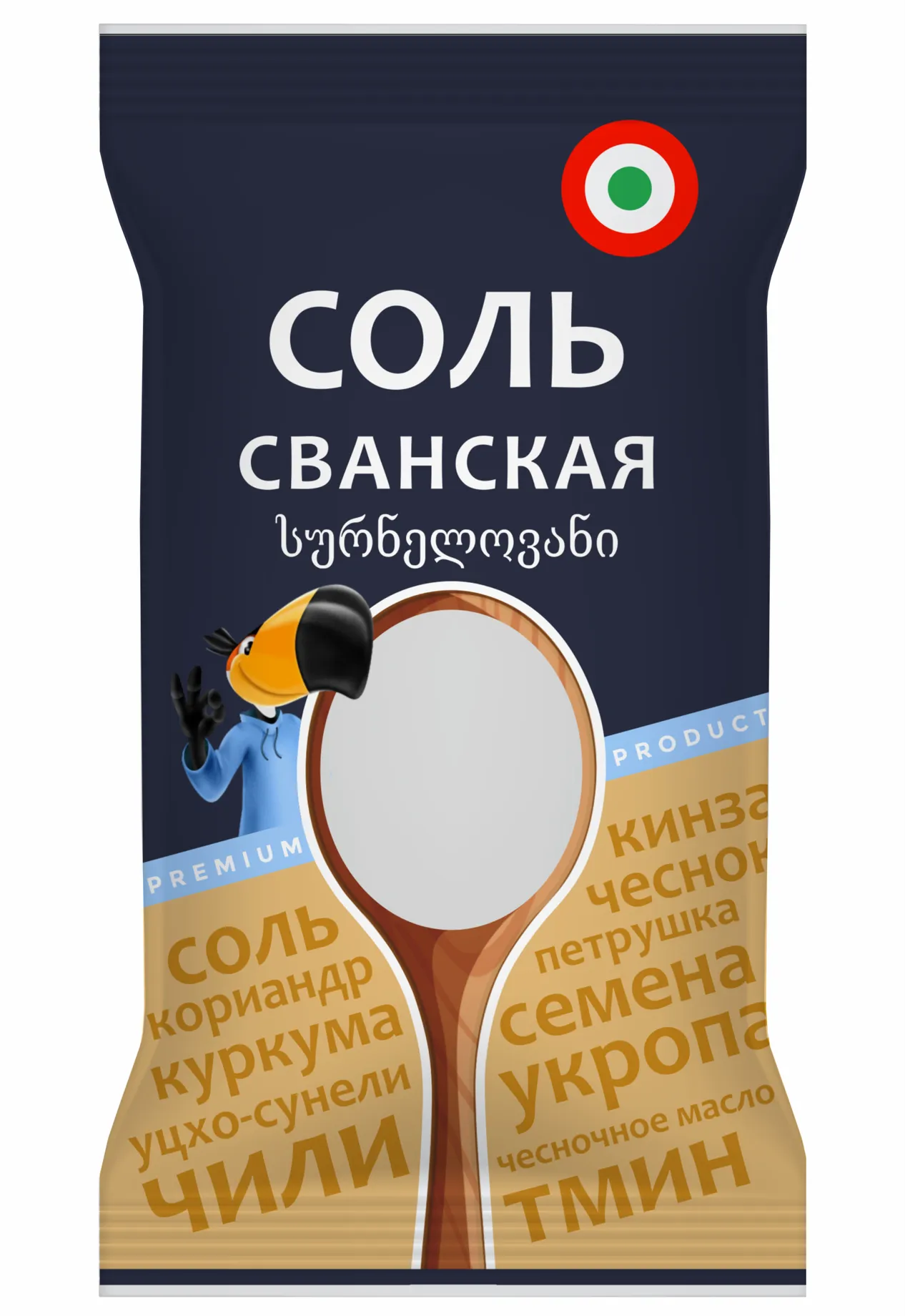 картинка Соль Адыгейская СВАНСКАЯ 300г БонАрамеда от нашего магазина