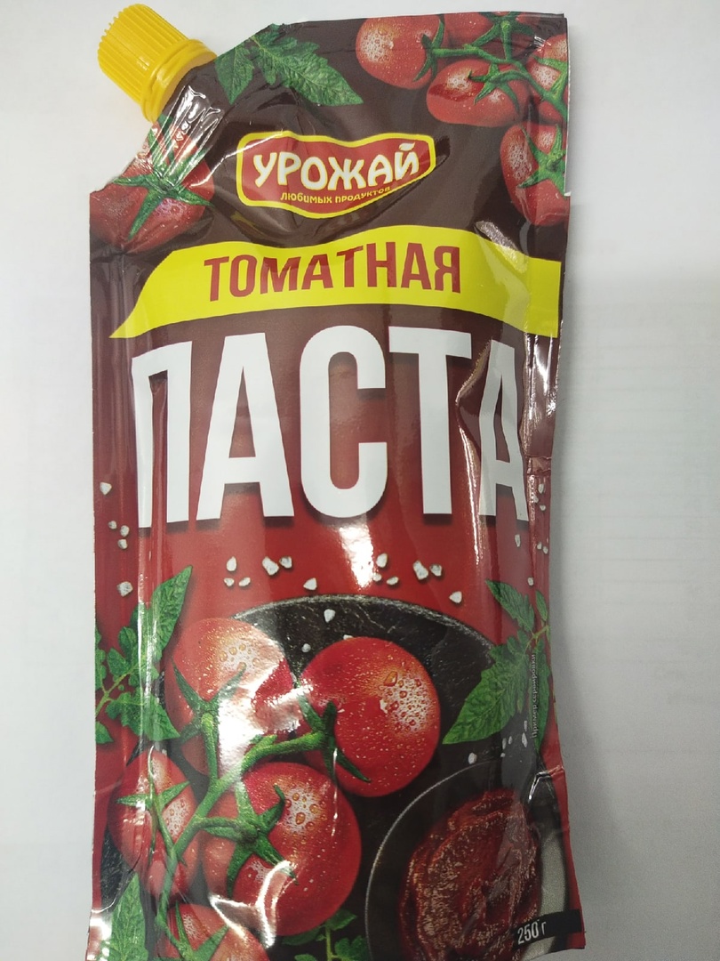 картинка Урожай  ТОМАТНАЯ ПАСТА 25% (0,250г.) дой-пак от нашего магазина