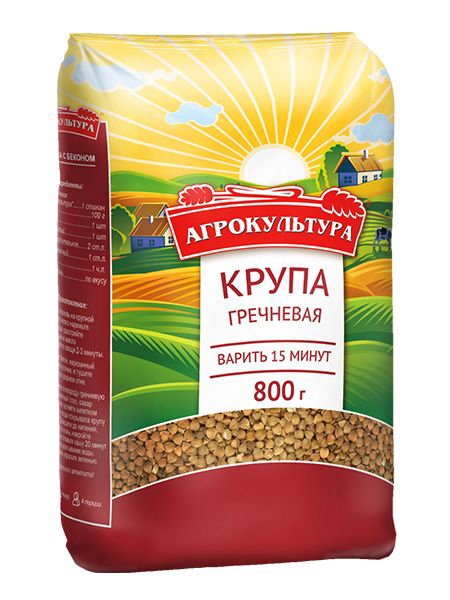 картинка Агрокульт Гречневая крупа 800гр от нашего магазина