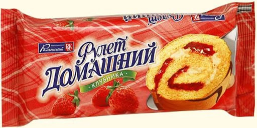 картинка  Ковис Домашний рулет КЛУБНИКА 150гр от нашего магазина