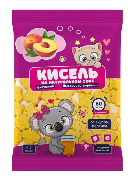 картинка Отл Кух Кисель ПЕРСИК б/р фигурный 200гр от нашего магазина