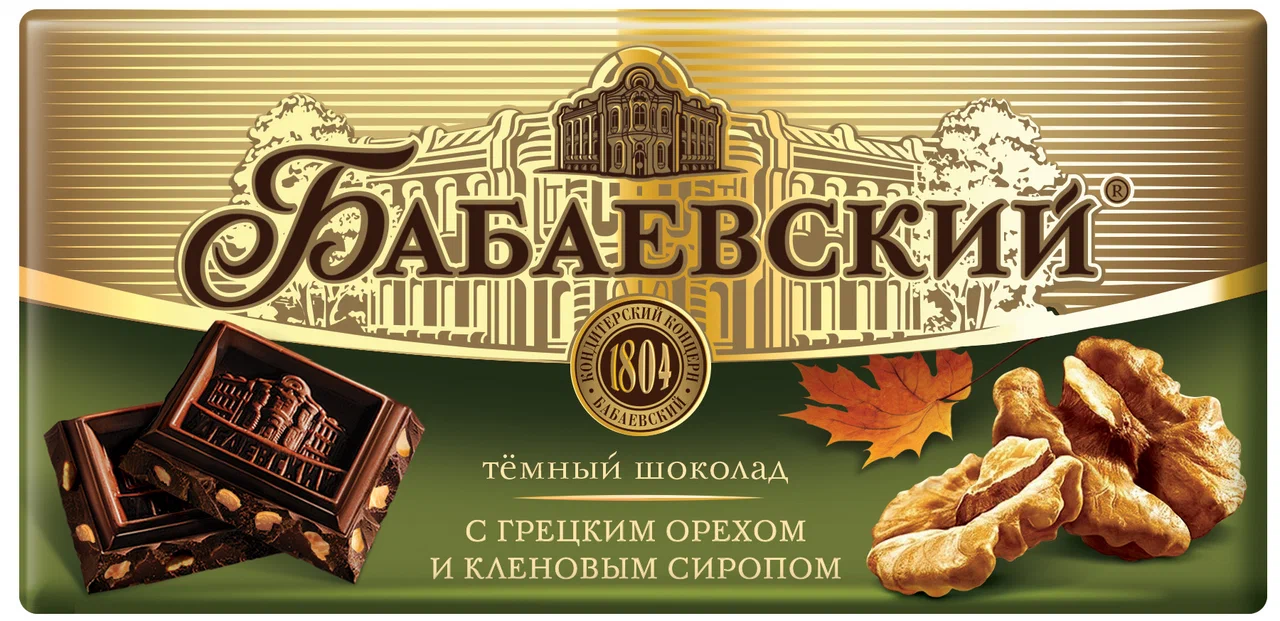 картинка Бабаевский Грецкий орех кленовый сироп Темный 75гр от нашего магазина