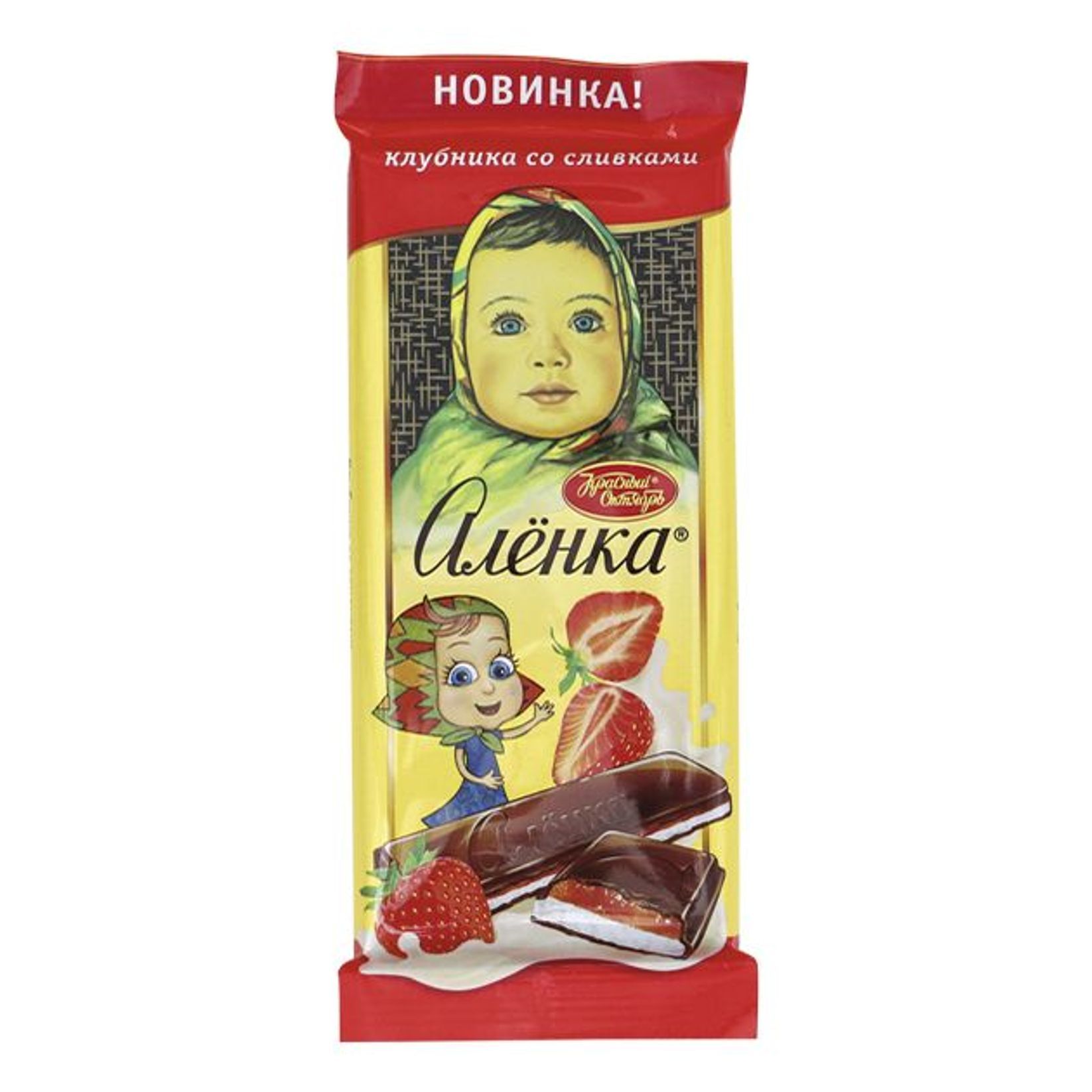картинка Аленка Клубника со сливками 87г от нашего магазина