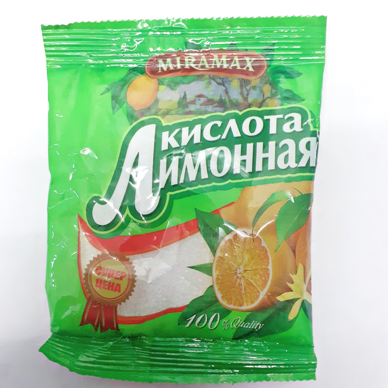 картинка Лимонная кислота 100г МИРАМАКС от нашего магазина